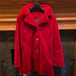 Dennis Basso faux fur short coat